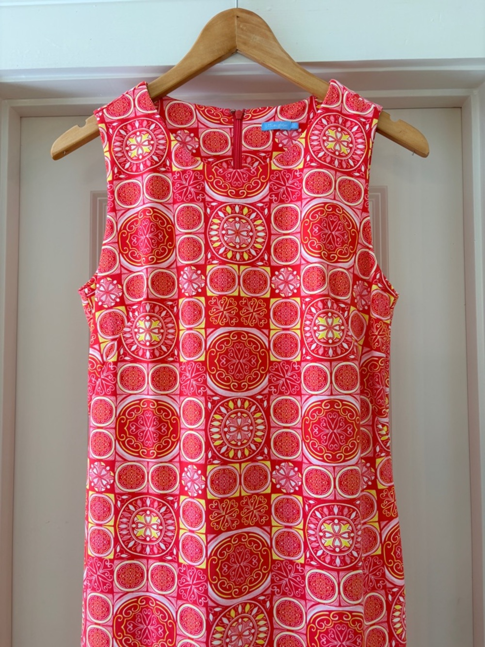 J McLaughlin Sophia Sleeveless Shift Dress in Pink, Size Small - Picture 14 of 14
